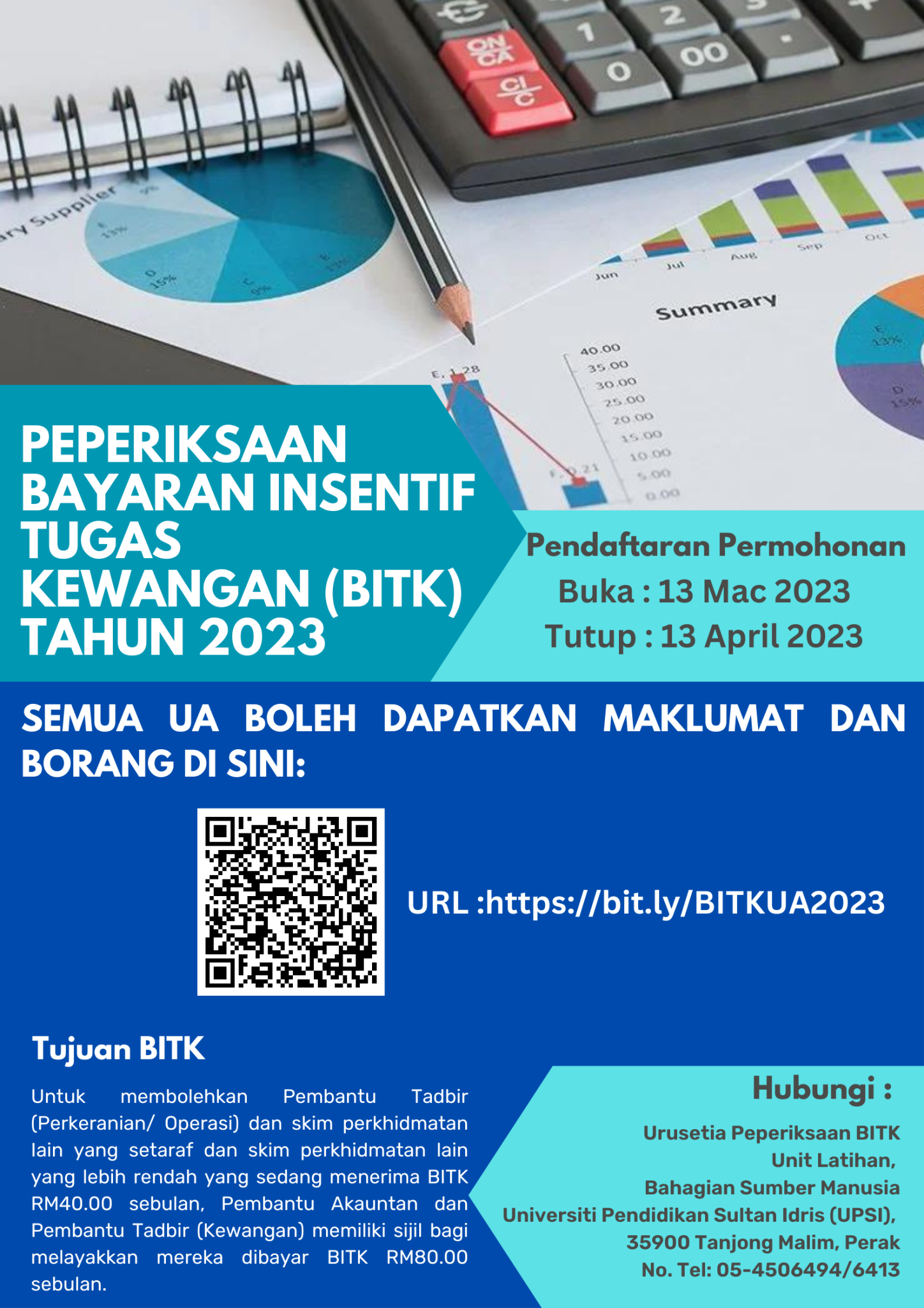 Peperiksaan Bayaran Insentif Tugas Kewangan (BITK) Tahun 2023 Bagi